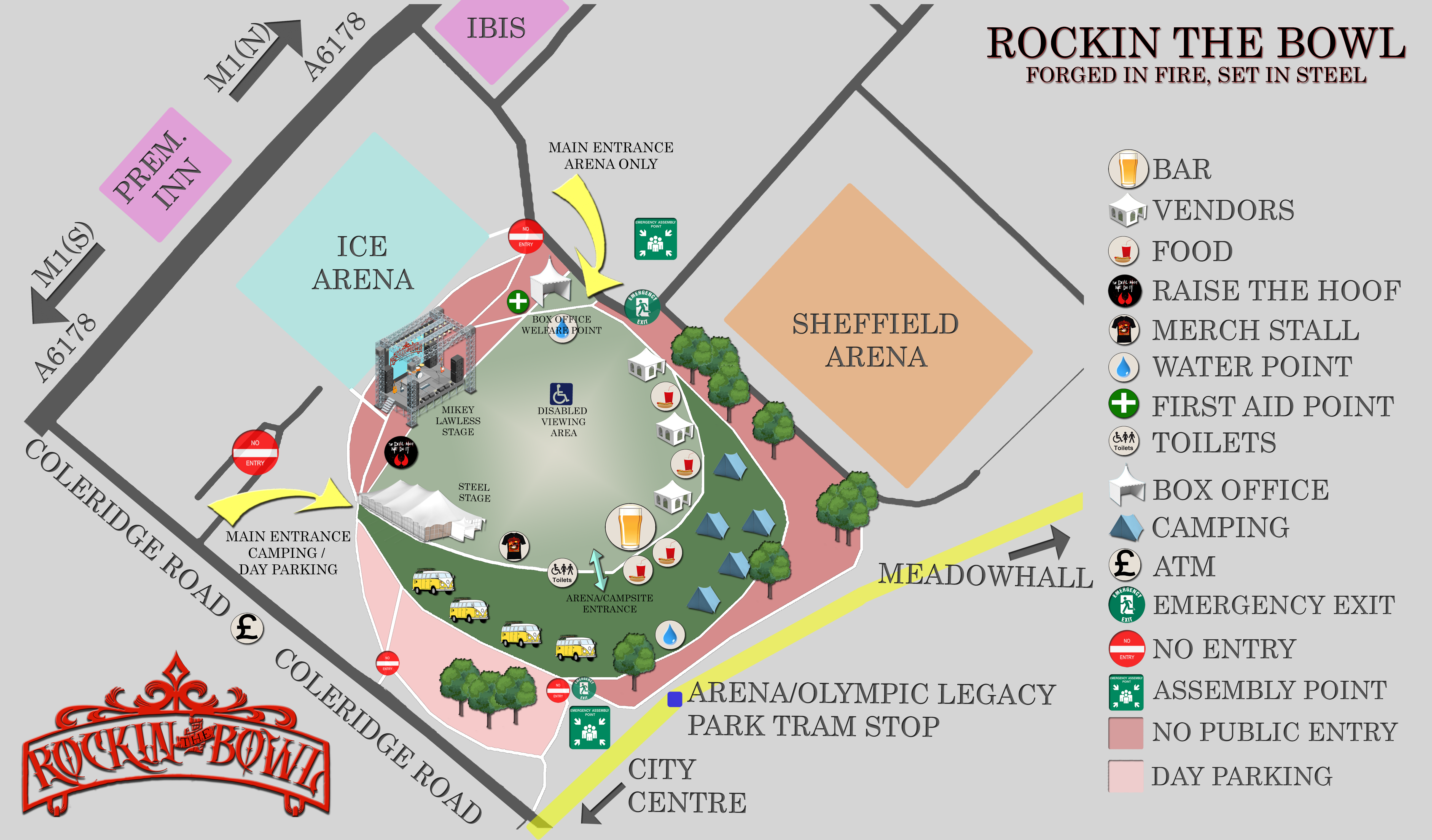 Meadowhall Car Park Map The Venue - Rockin The Bowl