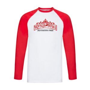 Rockin the Bowl 2025 Official Merchandise Long Sleeve Baseball T-shirt RED