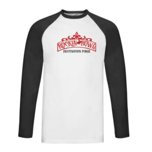 Rockin the Bowl 2025 Official Merchandise Long Sleeve Baseball T-shirt BLACK